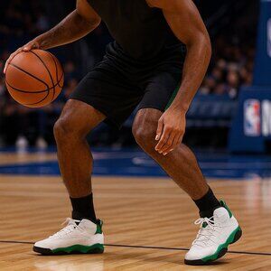 NEW Nike Air Jordan 6 Rings 'Lucky Green' White Black 322992-131 Men 7 Nostalgic